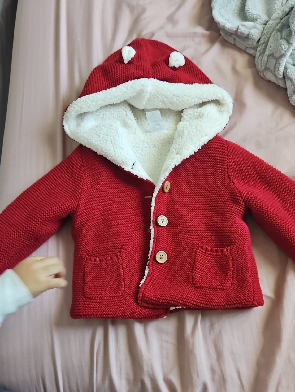 Carter's Cream Sherpa-Lined Baby Jacket